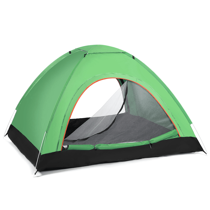 3-4 Person Automatic Camping Tent Double Door Tent Anti-Uv Sun Shade Canopy Outdoor Beach Hiking Fishing Tent 79 X 79 X 49 Inches - MRSLM