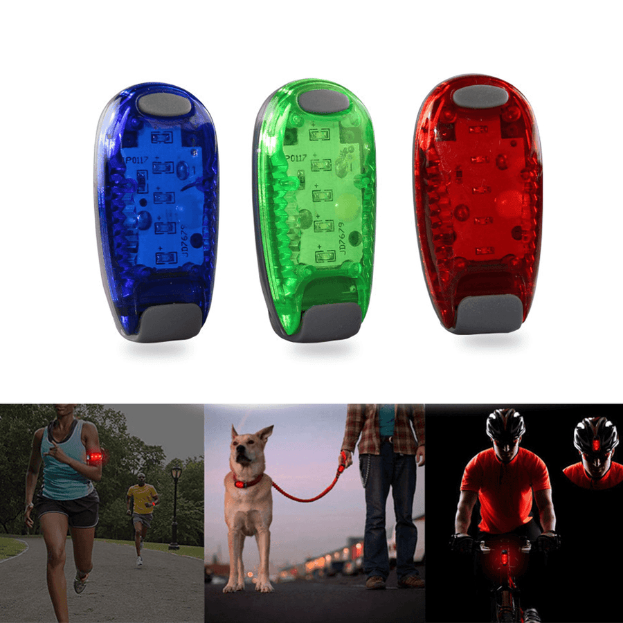 5 LED Running Light Night Cycling Safety Light Bike Taillight Helmets Clip Lamp Super Bright Arm Light - MRSLM