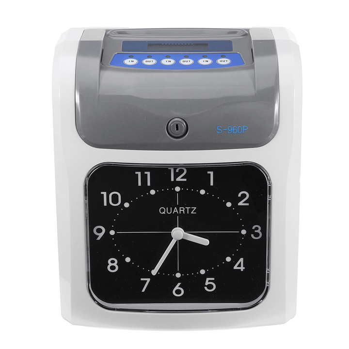 Display 100-240V Employee Attendance Machine Punch Time Clock Payroll Recorder Equipment - MRSLM