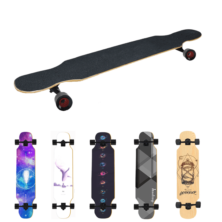 ARDEA MS400 107Cm/42In Abec-7 Carton Steel Bearing Long Board Skateboard Aluminum Truck 7-Layer Skate Boards for Children Adult Beginnner - MRSLM