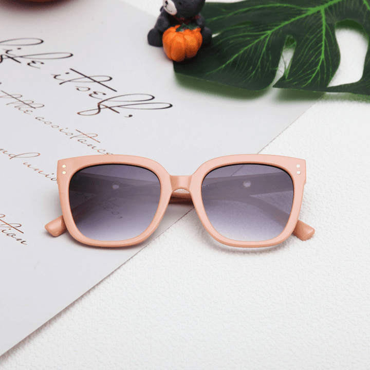 Youth Sunglasses Anti-Ultraviolet Retro Children'S Personality Literary Big Frame - MRSLM