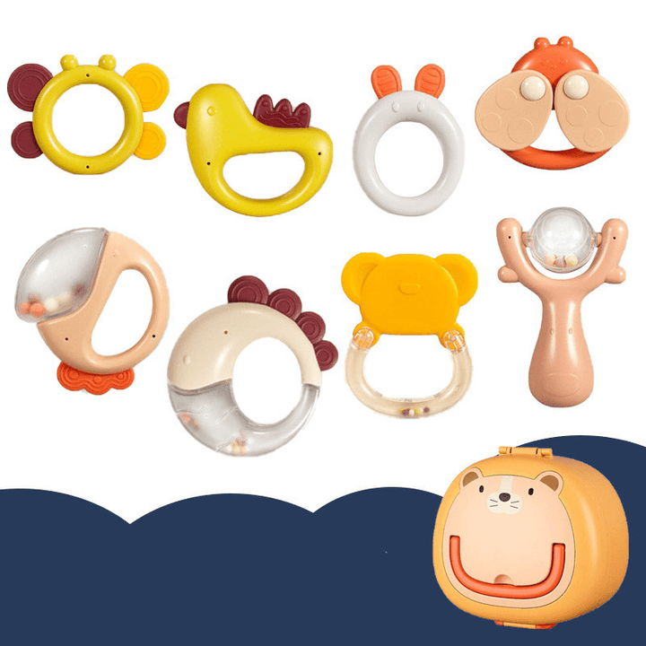 Baby Rattle Plastic Toy Gift Box Set - MRSLM