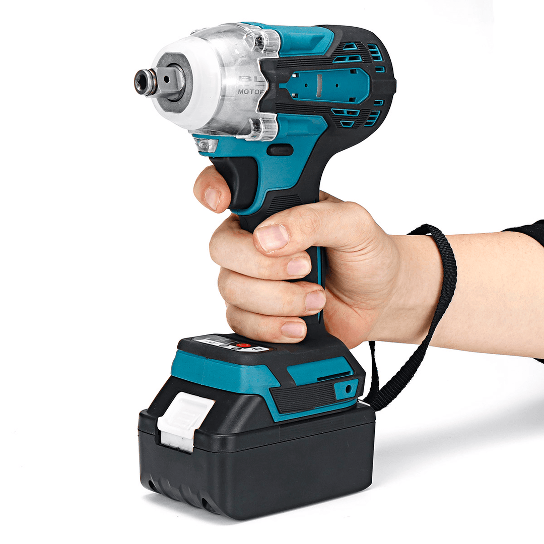 2 In1 18V 800N.M Electric Wrench Screwdriver Brushless Cordless Electric 1/2''Wrench 1/4''Screwdriver W/ 2 Batteries - MRSLM