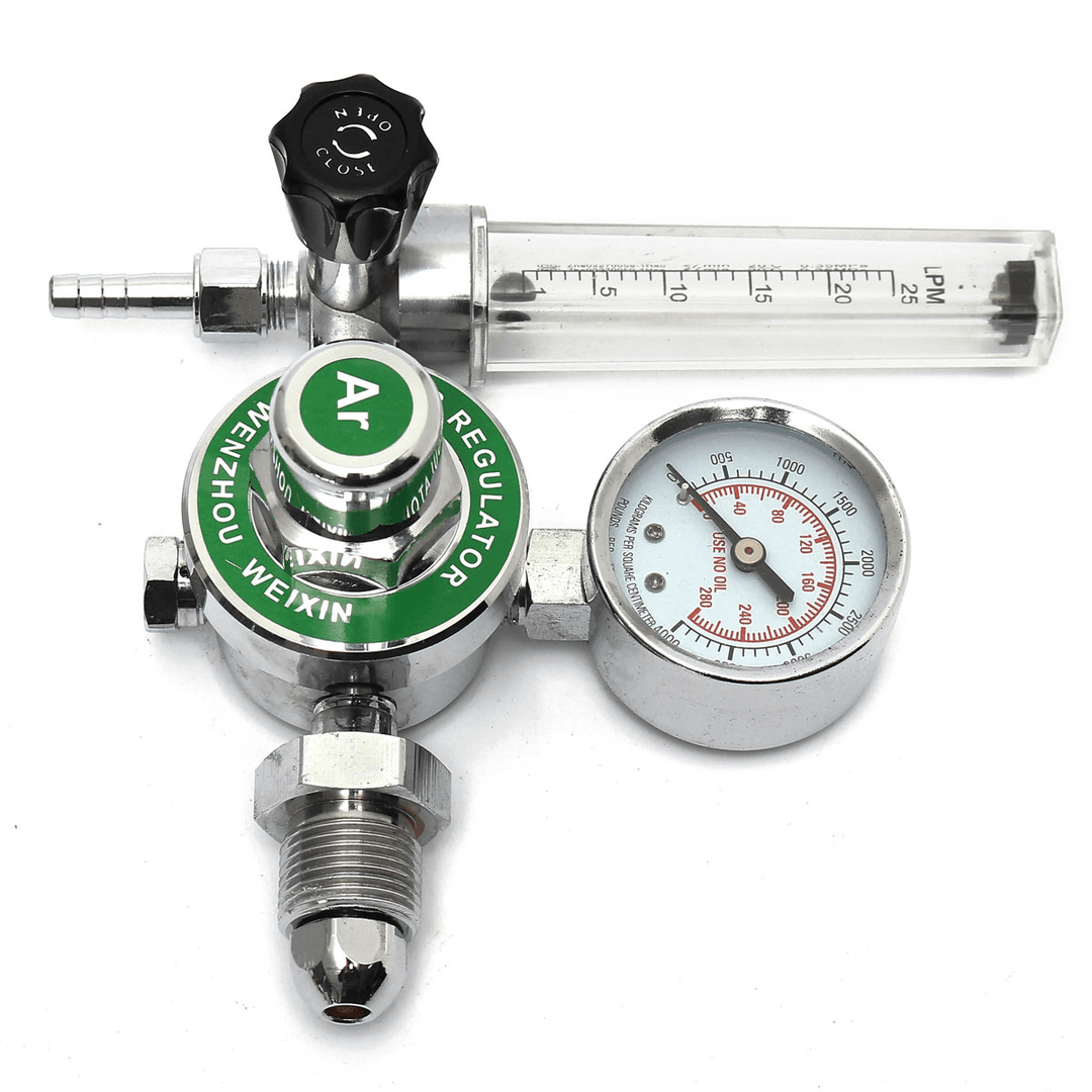 Argon CO2 Gas Mig Tig Flow Meter Welding Weld Regulators Gauge Welder Cga580 Fits - MRSLM