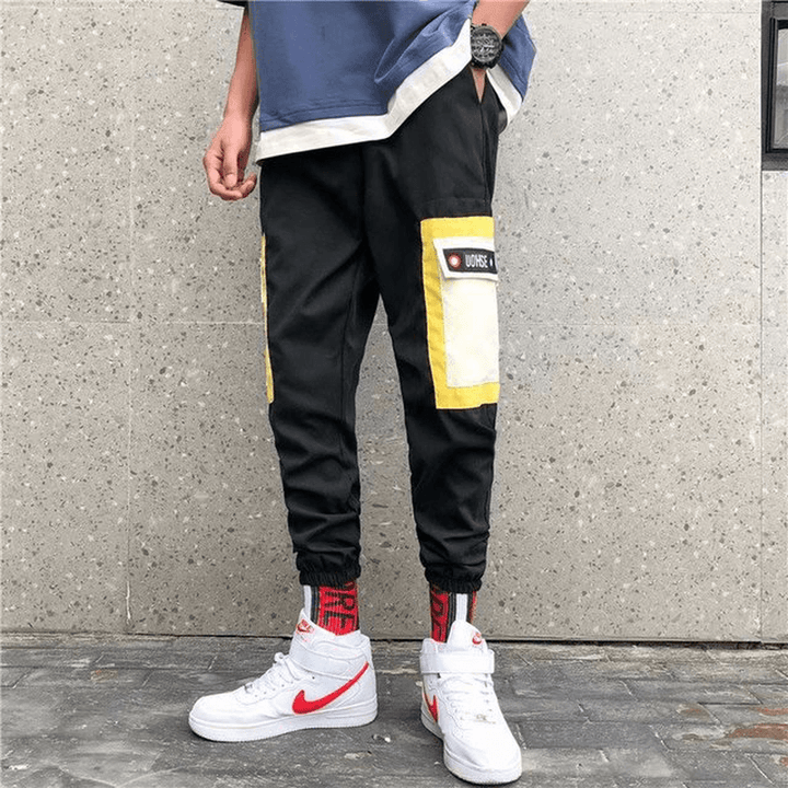 Season New Style Closing Feet Overalls Men'S National Tide Wild Big Pocket Men'S Pants Japanese Loose Casual Pants - MRSLM