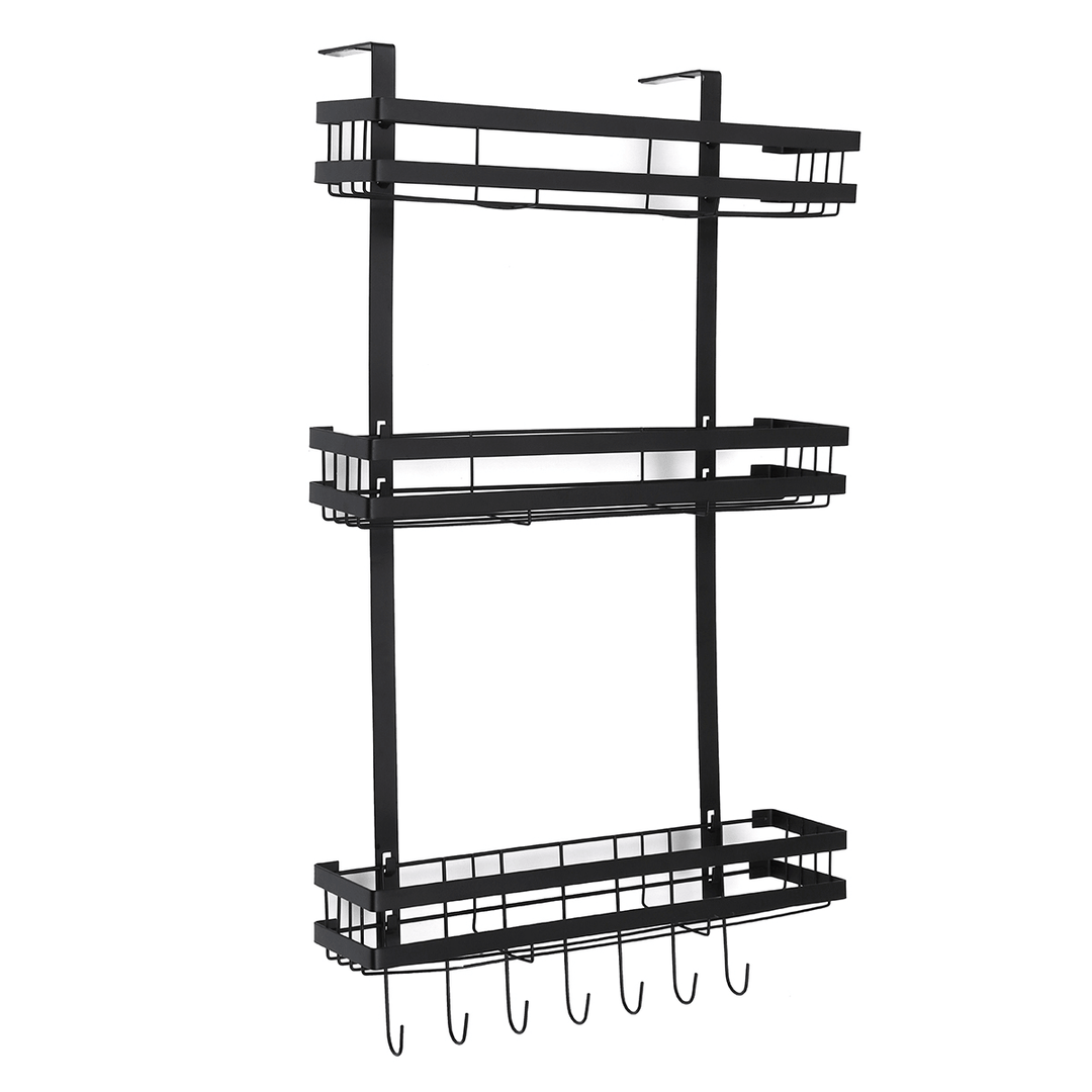 3 Tier Kitchen Refrigerator Storage Rack Fridge Seasoning Organizer Hang Shelf - MRSLM