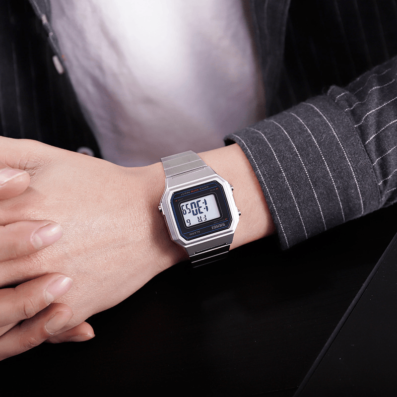 SKMEI 1377 Luminous Week Display Waterproof Casual Style Digital Watch Men Wrist Watch - MRSLM