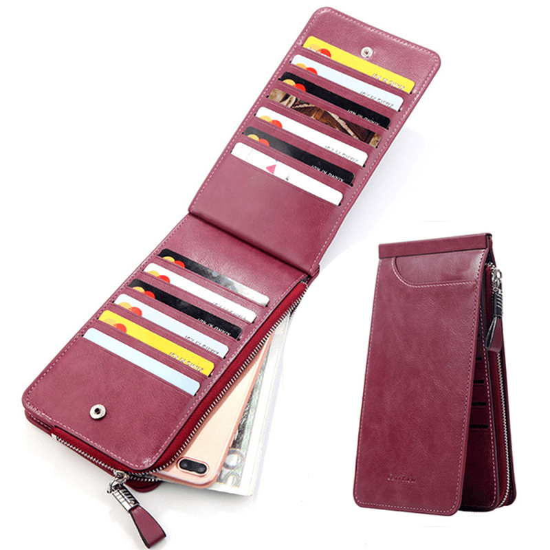 Trifold Men and Women Ultra-Thin 26 Card Slot Wallet - MRSLM