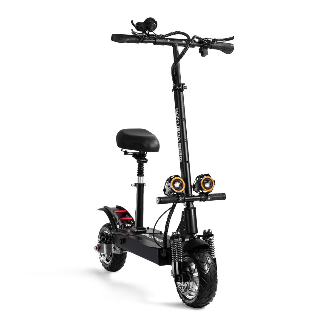 BOYUEDA Q7-2 28AH 52V 3200W Dual Motor Folding Electric Scooter 10Inch 60Km/H Top Speed 80-90Km Mileage Range Max Load 200Kg - MRSLM