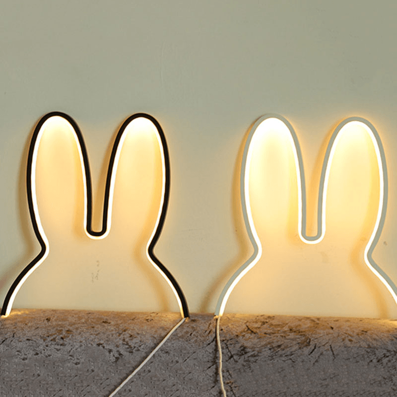 Ins Nordic Style Children Decoration Creative Led Lamp Rabbit Night Light - MRSLM