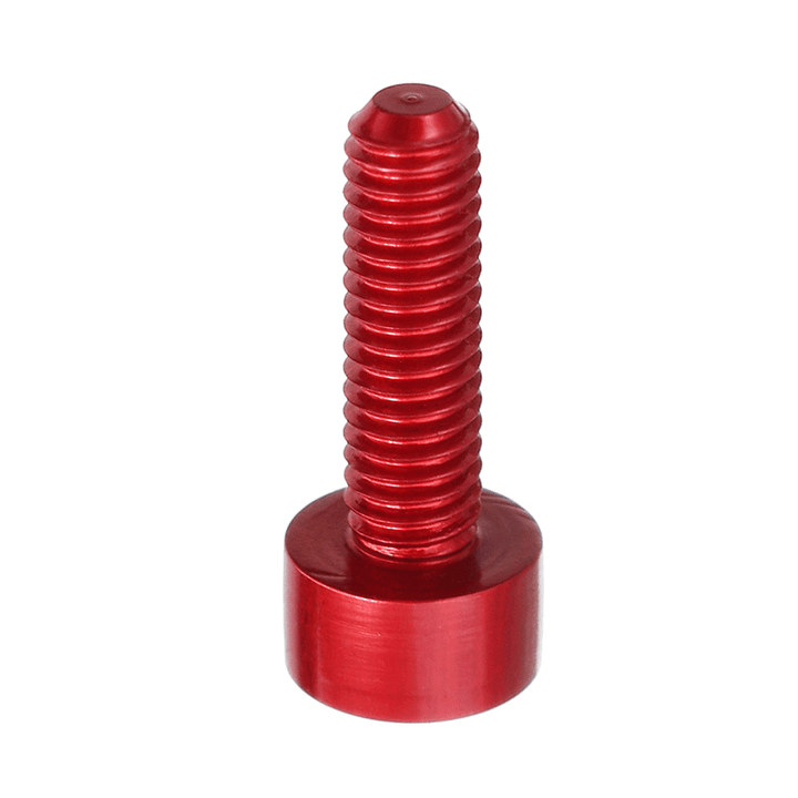 Suleve™ M3AH2 10Pcs M3X10Mm Hex Socket Cap Head Screws 7075 Aluminum Alloy Red - MRSLM