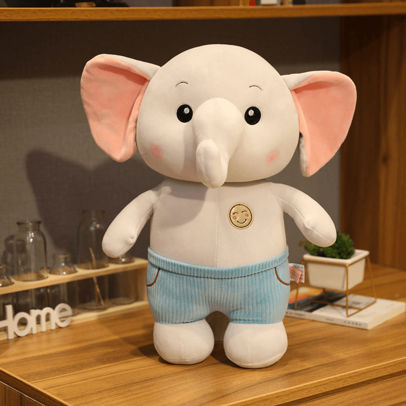 Smiling Hippo Elephant Doll Plush Toy - MRSLM