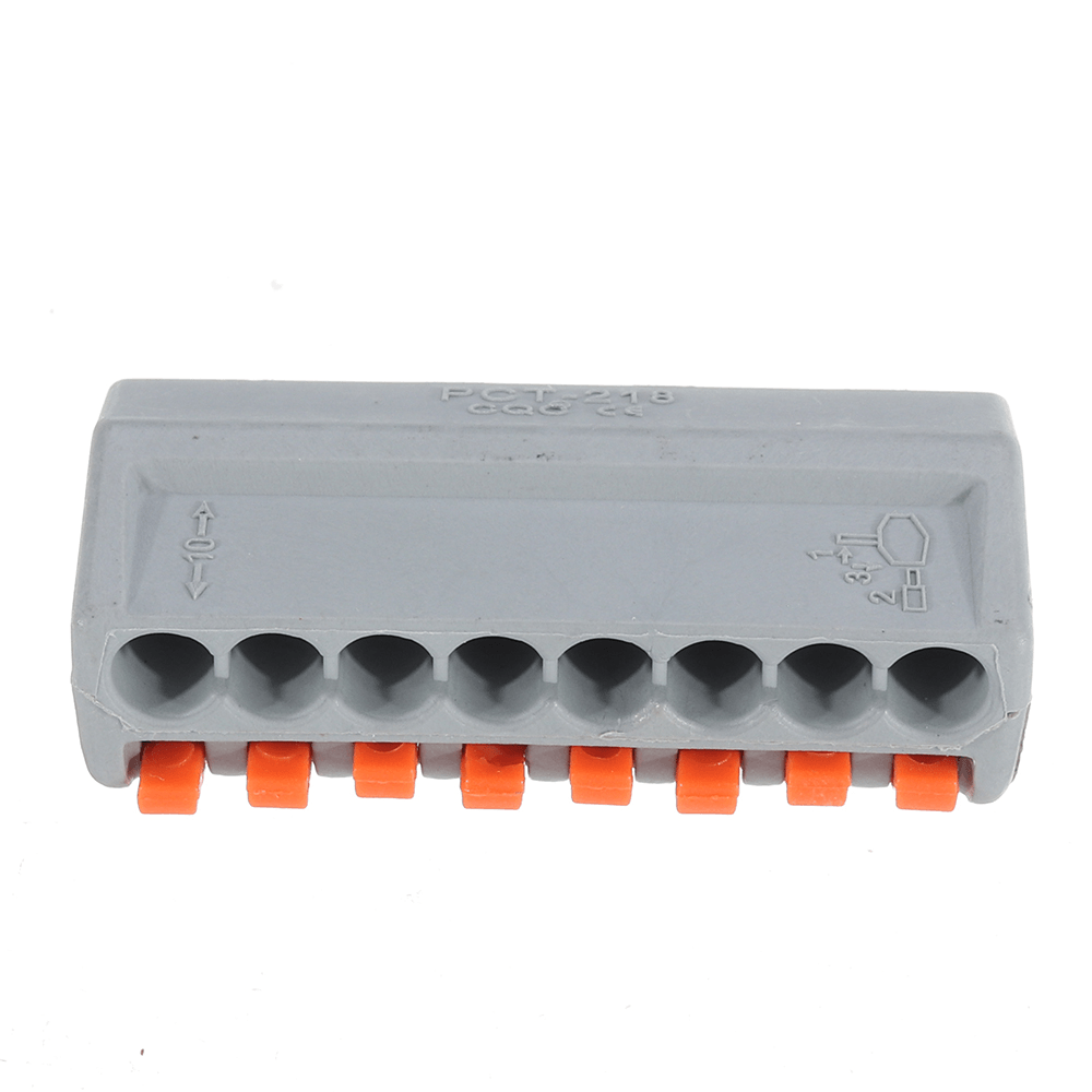 PCT-218 8Pin Universal Connectors Terminals Electric Cable Wire Connector Terminal Block Cable Terminals - MRSLM