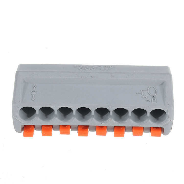 PCT-218 8Pin Universal Connectors Terminals Electric Cable Wire Connector Terminal Block Cable Terminals - MRSLM