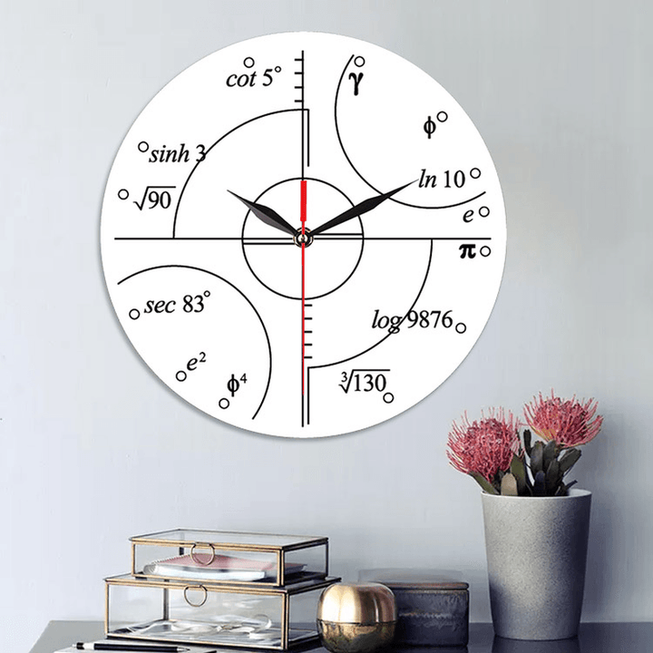 Emoyo ECY063 Creative Mathematics Wall Clock 3D Wall Clock for Home Office Decorations A - MRSLM