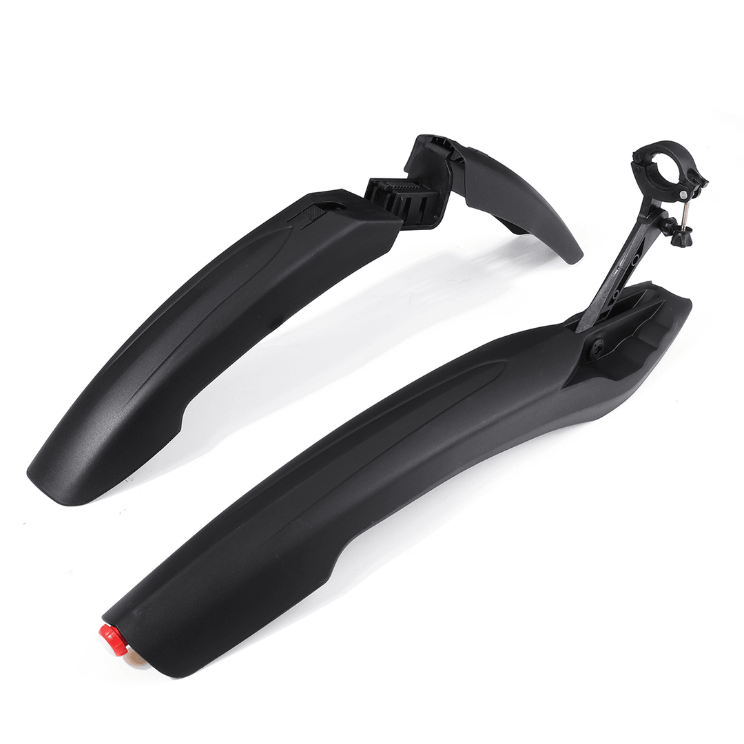 2 Pcs Bike Fender Front Rear Bicycle Mud Guard Cycling Tire Mudguard with Lights Mountain Bike Mudguards - MRSLM