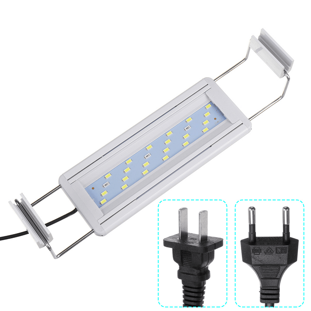 5W LED Fish Tank Light 20CM Aquarium Bracket Clip Light Aquarium Lighting Extendable Aquatic Plant Light for 20-30Cm Fish Tank - MRSLM