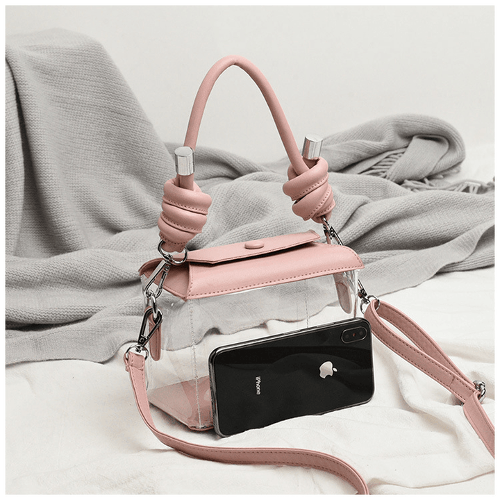 Women Fashion PVC Transparent Crossbody Bag Shoulder Bag - MRSLM