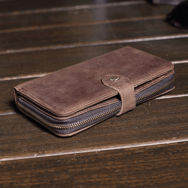 Vintage Genuine Leather Large Capacity Wallet - MRSLM