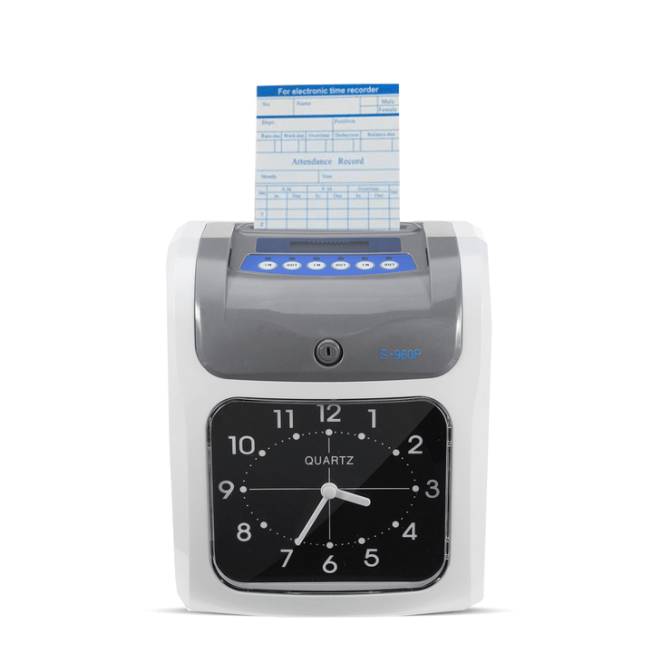 Display 100-240V Employee Attendance Machine Punch Time Clock Payroll Recorder Equipment - MRSLM