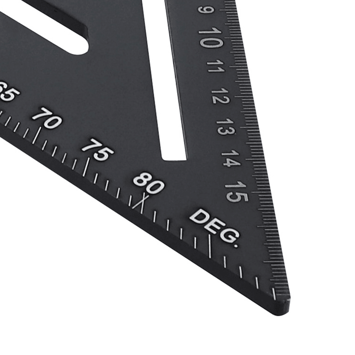 RDEER 150Mm Angle Ruler Aluminun Alloy Triangle Ruler for DIY Home Builders Artists Woodworking Measuring Tools - MRSLM