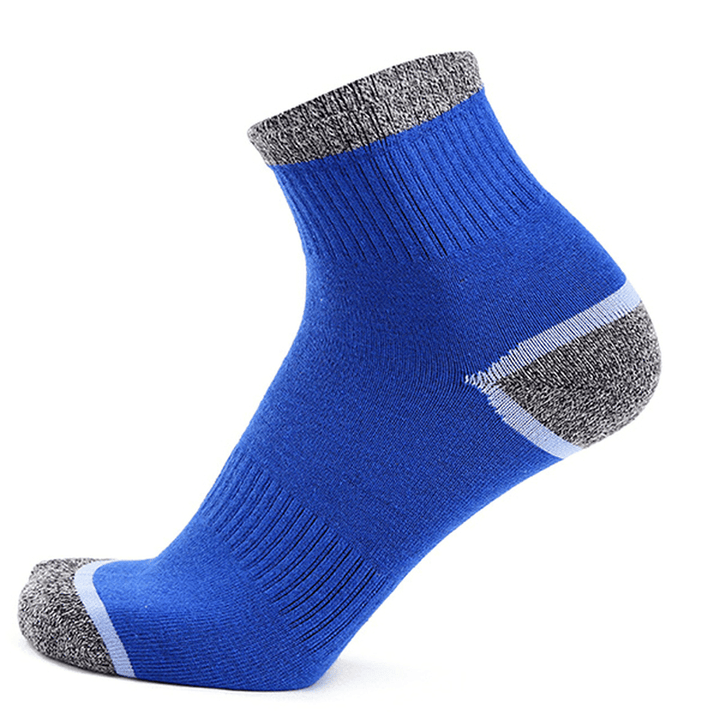 Men Sport Breathable Cotton Middle Tube Socks Casual Elastic Adjustable Socks - MRSLM