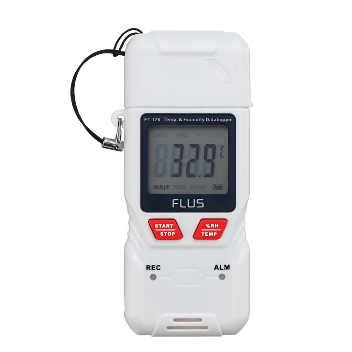 FLUS ET-176 Temperature and Humidity Datalogger with PDF Report USB Interface for Set-Up and Data Transfer to PC - MRSLM