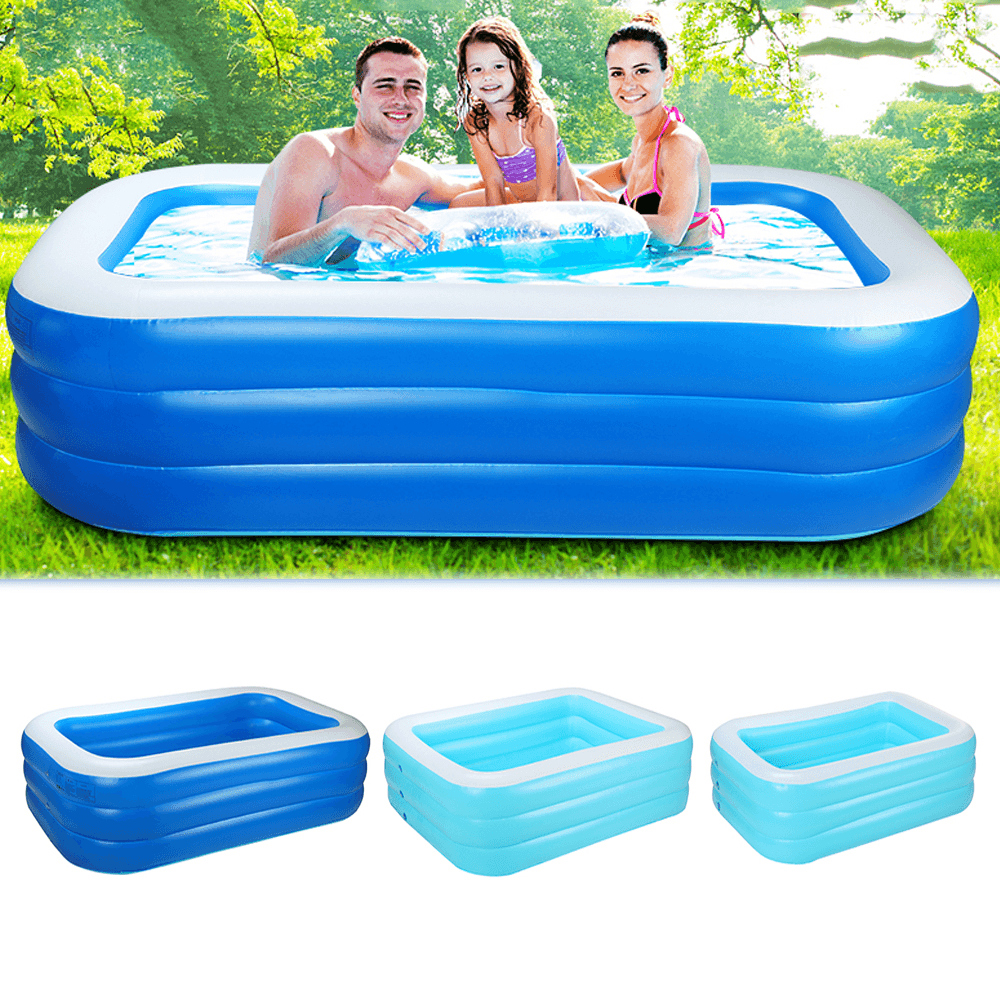 Three Layer Family Swimming Pool Summer Inflatable Pools Outdoor Garden - MRSLM