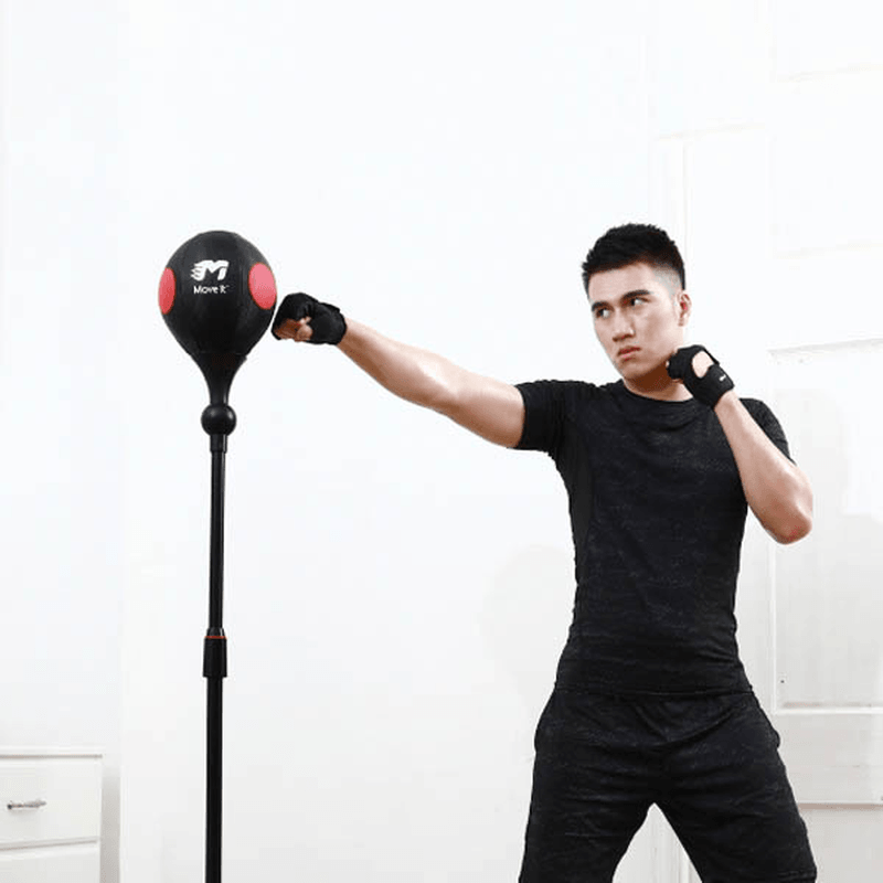 Move It Boxing Target Smart Punch Bag Speed Rebound Boxing Ball with APP Data Monitor Sensor-Adjustable Height Professional Heavy Stand for Releasing Stress Training - MRSLM