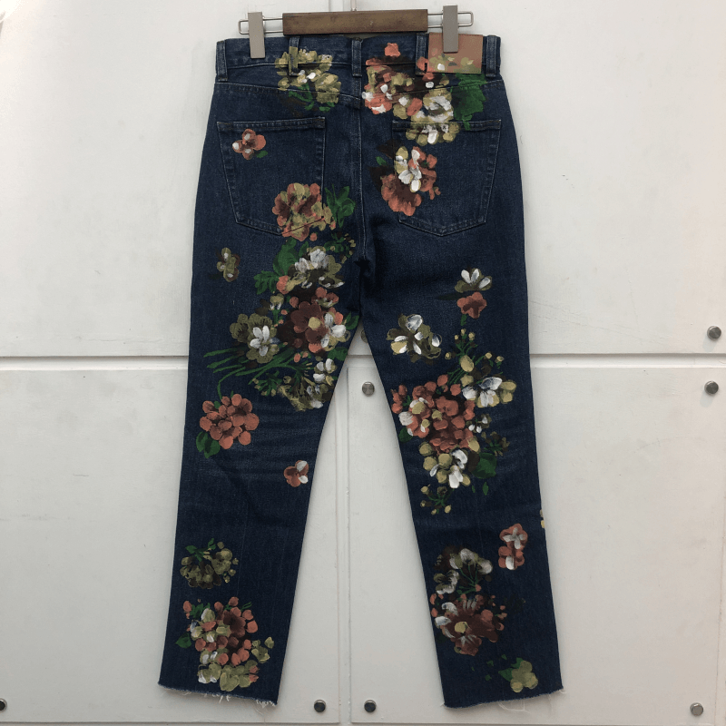 Tide Brand Hand-Painted Graffiti Floral Jeans - MRSLM