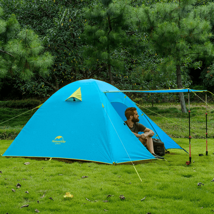 Naturehike NH15Z003-P Double Aluminum Pole Outdoor Tent Camping UPF50+ Anti-Uv PU2000 Waterproof - MRSLM