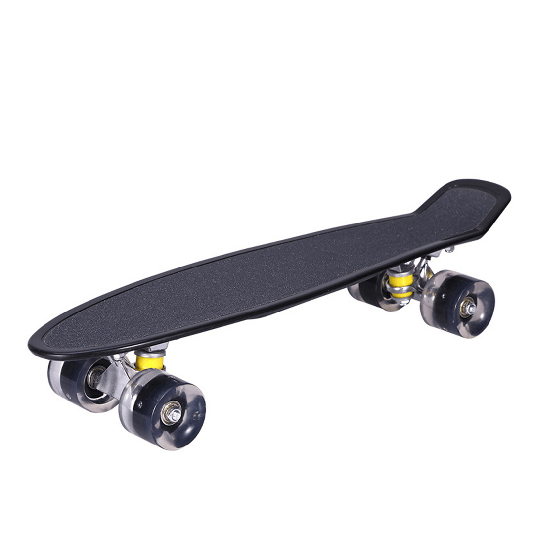 22 Inch Skateboard Mini Cruiser Board Fish Skate Board Adults Children Scooter Pastel Longboard Bearings Flash Wheel - MRSLM