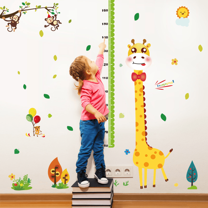 Miico SK9350 Giraffe Height Stickers Children'S Room Kindergarten Decorative Wall Stickers DIY Sticker - MRSLM