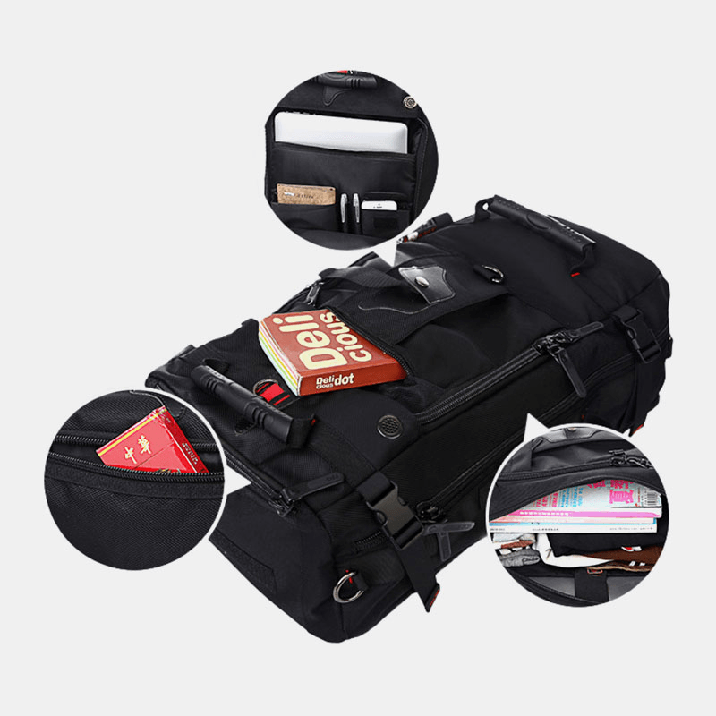 Men Multi-Carry Large Capacity Travel Outdoor Multi-Function 15.6 Inch Laptop Bag Travel Bag Backpack - MRSLM