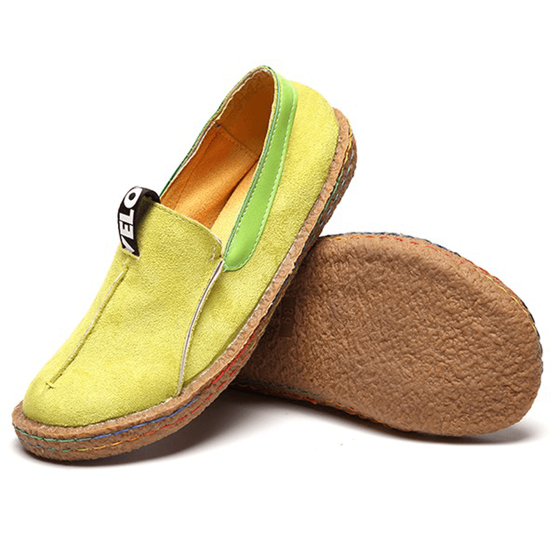 Women Soft Sole Pure Color Flat Loafers - MRSLM