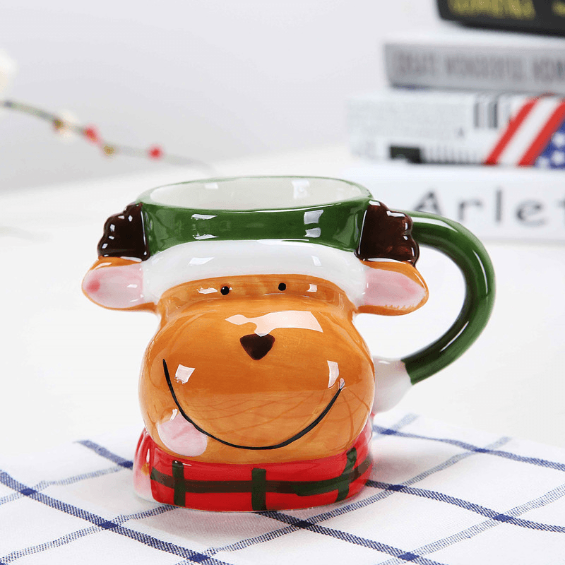 Creative Christmas Gift Ceramic Tea Mugs Water Container Cups and Mugs Top Grade Porcelain Coffee Cup Drinkware - MRSLM