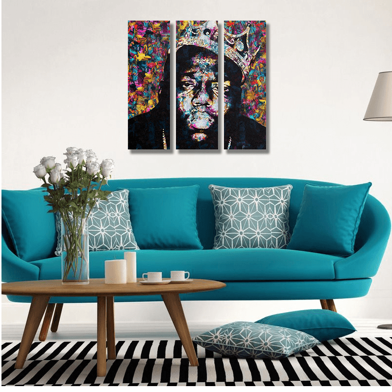 Miico Hand Painted Three Combination Decorative Paintings People Portrait Oil Painting Wall Art for Home Decoration - MRSLM