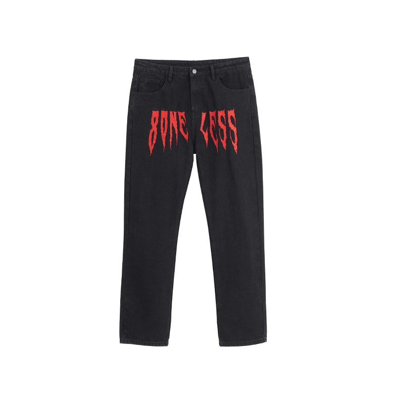 American High Street Fashion Brand Wide-Leg Denim Trousers - MRSLM