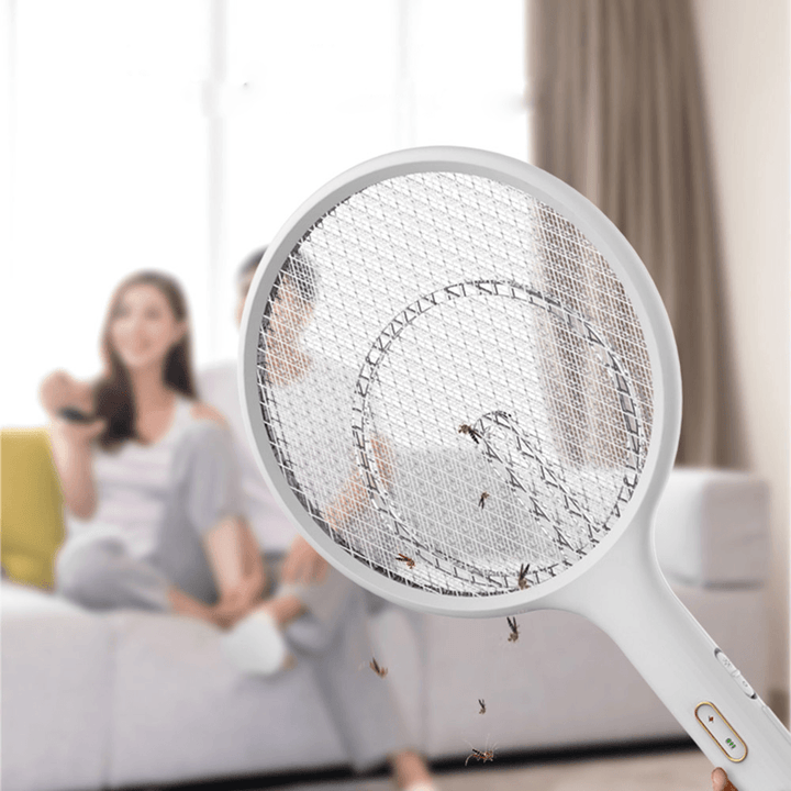 UV Light Mosquito Swatter Rechargeable Handheld Electric Mosquito Killer Insect Fly Wall-Mounted Mosquito Dispeller - MRSLM