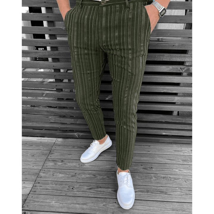 Summer New Men'S Fashion Striped Casual Pants - MRSLM