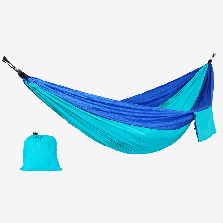 Outdoor Hanging Camping Hammocks Portable Lightweight Parachute Nylon Hiking Hammock for Backpacking Travel Max Load 150KG - MRSLM