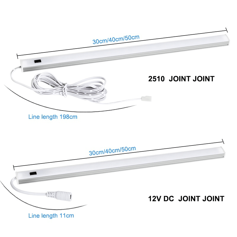 LED Cabinet Light Wireless Hand Sweep Closet Lamp Infrared Sensing Night Light Intellgent Induction Strip for Cabinet Wardorbe Kitchen Lighting - MRSLM