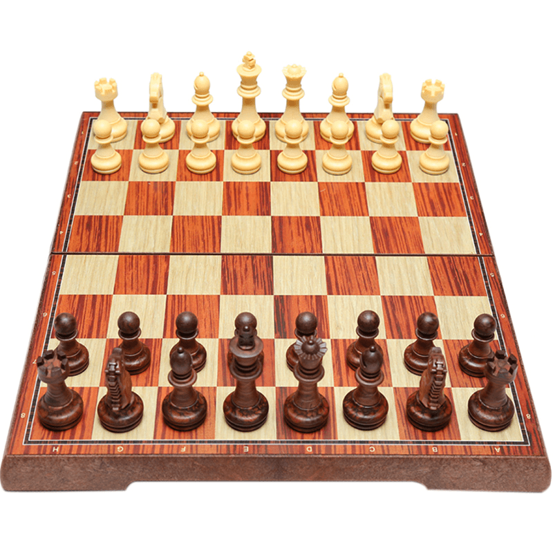 Chess Magnetic Chess Pieces Adult High-End Chessboard Imitation Solid Wood Children'S Student Primer - MRSLM