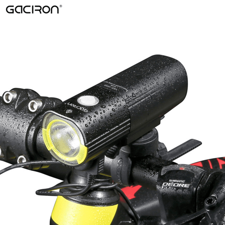 GACIRON 1000 LM Bicycle Light Front Handlebar Light 4500Mah IPX6 Waterproof LED Bike Light USB Rechargeable Power Bank Flashlight 6 Modes - MRSLM