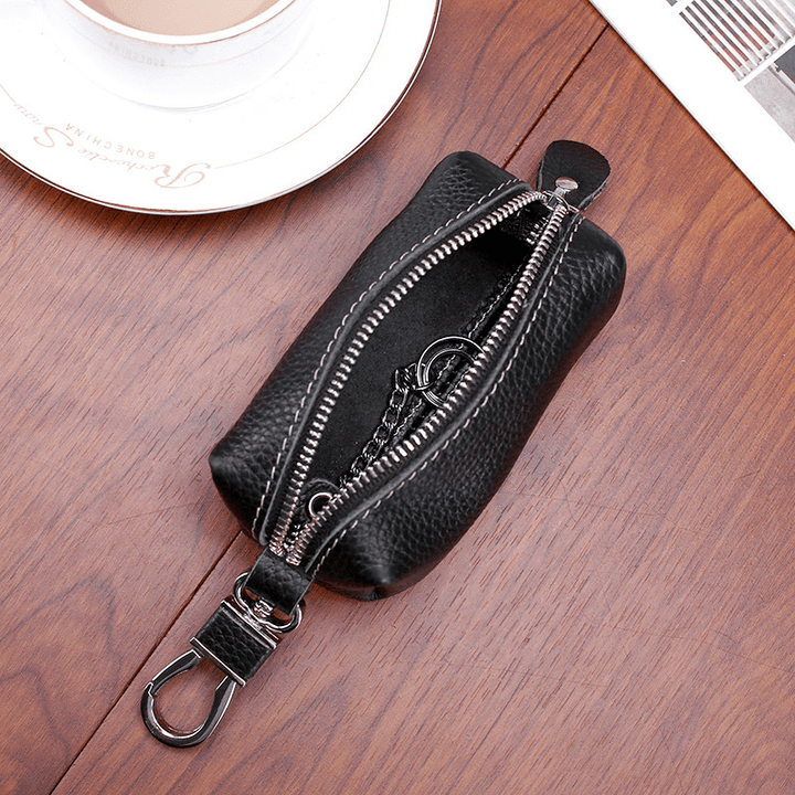 Men and Women Genuine Leather Car Key Case Holder Purse - MRSLM