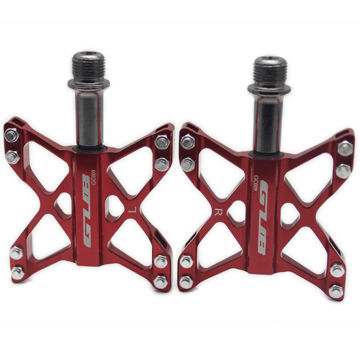 GUB GC009 Ultralight MTB BMX Mountain Pedals 3 Bearings Platform Pedals CNC AL6061+ Cr-Mo Axis 240G - MRSLM