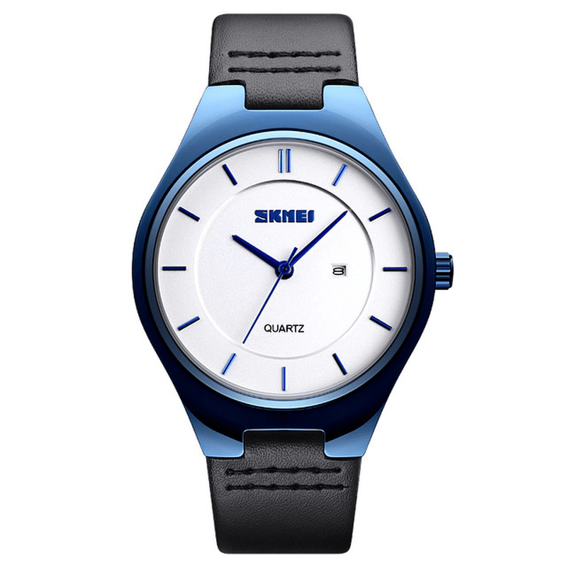 SKMEI 1575 Ultra Thin Casual Style Men Wrist Watch Date Display Waterproof Quartz Watch - MRSLM