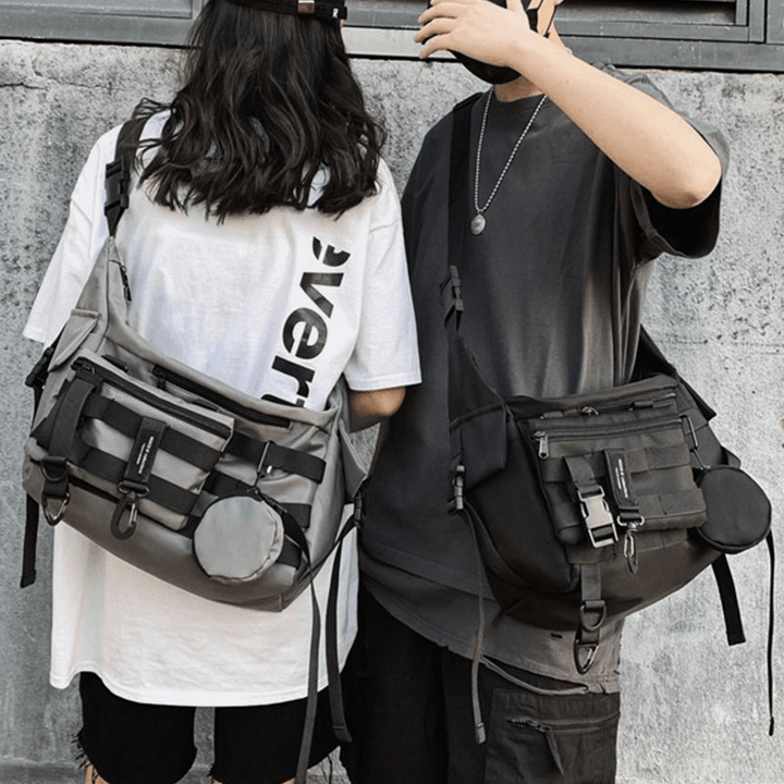 3 Pcs Men Nylon Dumpling Shape Three-In-One Cool Stylish Sports Hippie Bag Crossbody Bag Shoulder Bag Hobo Bag - MRSLM