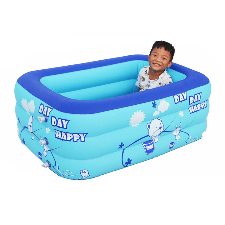 Kids Baby Children Inflatable Swimming Pool 3 Layer Pool Summer Water Fun Play Toy - MRSLM