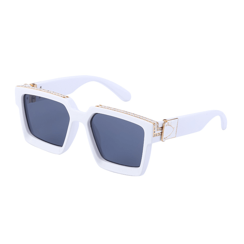 Diamond-Studded Big Square Sunglasses Women - MRSLM